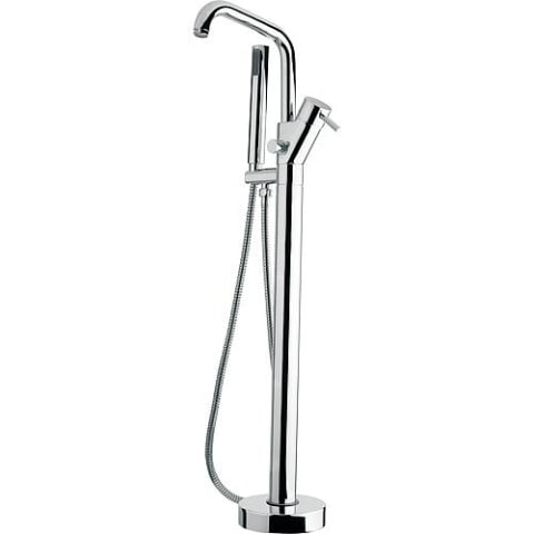 Evenes bath mixer floor-standing. Set KOS with hand shower+base body Projection 222 mm New