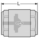 Rückschlagventil aus Messing mit Metalleinsatz u....