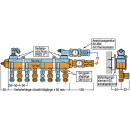 MAGRA Magra stainless steel heating circuit manifold with mont. Magra valves for 3 groups 60/60 mm 10240600316 NEW