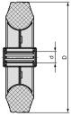 Blickle solid rubber tyres with sheet steel rim, VE 160/20R, axle hole Ø 20mm, wheel Ø 160mm, load capacity 135kg VE 160/20R NEW