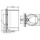 CLAGE wandopslagtank SX 120L met twee circuits afm.: BxDxH-530-516-1153 4100-43120 NIEUW