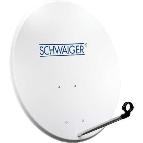 SCHWAIGER 72cm offset antenne staal lichtgrijs RAL 7035 SPI992011 NIEUW