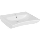 lavabo Evenes Elida in ceramica bianca, con 1 foro per...