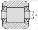 Transpaleta Blickle ruedas poliamida capacidad de carga 1100 kg rueda Ø 85mm, Ø-eje agujero 20mm HPO 85x100/20-100K NUEVO