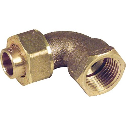 Evenes Rotgusslötfitting 4096gWinkel- verschraubung 90°,14mm x 1/2, konisch dichtend NEU