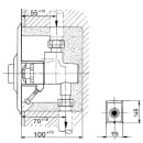 Piastra di copertura Benkiser con pulsante (acciaio inox)...