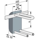 Caja mural Megaro de EPP con unidad de codo de tubo de MSV 16 x 2,0 mm, altura 280 mm en forma de U incl. caja de aislamiento NUEVO