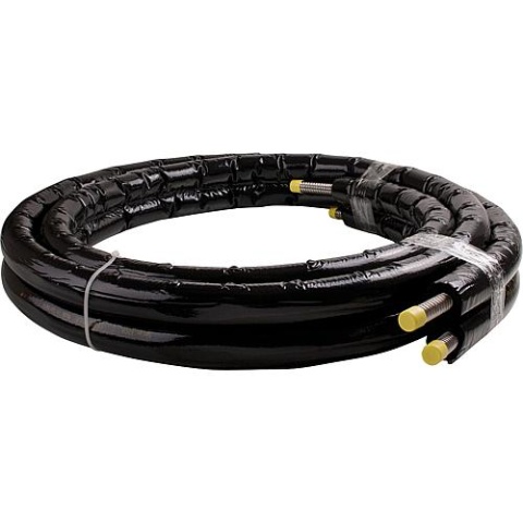 AYVAZ Tubo solar flexible 2 en 2 DN 20, 20m con aislamiento y cable sensor Nuevo