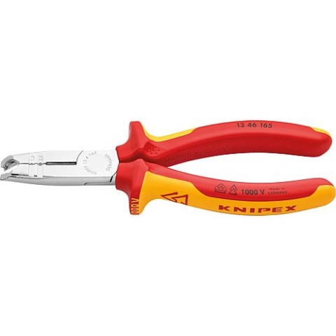 KNIPEX Pince à dénuder Knipex VDE isolée, longueur : 165mm chromé 13 46 165 NOUVEAU