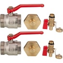 Accessories brine manifold consisting of 2x ball valve DN...