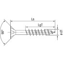 SPAX Vis à tête fraisée SPAX® WIROX® filetage partiel cruciforme ø 5,0 x 70 mm, UE = 200 pièces 4003530009884 NEUF