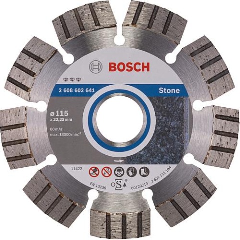 Diamentowa tarcza tnąca Bosch BOSCH Best for Stone do kamienia Ø 115 x 22,23 x 2,2 mm NOWOŚĆ