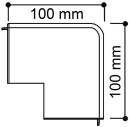 OBO external corner bonnet pure white type WDK/HA 40060 / individual 6192 25 4 NEW