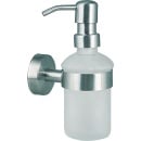 Evenes Soap Dispenser AXIAL Vetro satinato, acciaio inox...