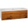 Evenes vanity unit + ceramic washbasin series ELA carcase white smt-front dark oak veneer,1210x420x5 New