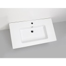 Evenes badmeubel + keramische lavabo ELA reeks corpus wit smt - front wit sgl 910x420x510mm Nieuw