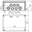 OBO Thermoplastic junction box 16 x M32 + 8 x M40, IP 66...