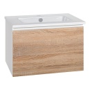 Mueble de lavabo Evenes + lavabo de cerámica serie...