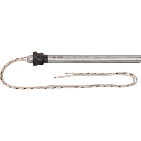 Allumeur à incandescence pour poêle à pellets 9,5x131mm avec nipple à visser 3/8" Longueur totale : 145mm, 230V, 270 Watt UTXS019837 NOUVEAU