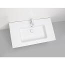 Monoblocco Evenes + lavabo in ceramica serie ELA corpo nero smt - frontale rovere scuro Funier, 910x Nuovo