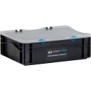 Caja de transporte WS negra 400 x 300 x 137mm con tapa...