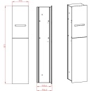 wC-module emco asis 2.0 inbouw, stop rechts, hoogte 811mm, optiwhite NIEUW