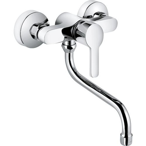 KLUDI Kludi Logo Neo wall-mounted sink mixer DN 15 swivel spout 379240575 NEW