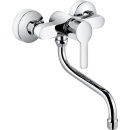 KLUDI Kludi Logo Neo wall-mounted sink mixer DN 15 swivel...