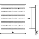 Rejilla de ventilación S&P tipo LG 125 para cierre de pared exterior 8040020200 NUEVO