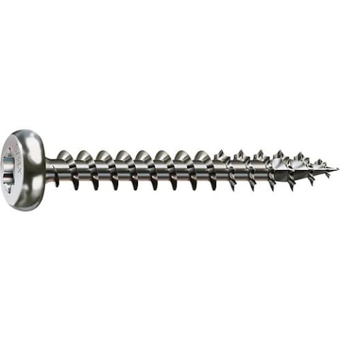 SPAX® round-head screw SPAX® stainless steel A2 full thread T - STAR Plus Ø 5.0 x 30 mm, PU 200 pieces 4003530175305 NEW