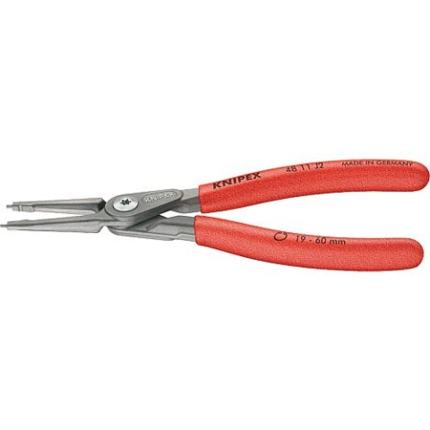 KNIPEX Precisie borgveertangen grijs antislip kunststof bekleed L=225mm 40-100mm rechte punten 48 11 J3 NIEUW