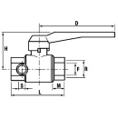 Kugelhahn Schwermodell PN 20 R 11/4 mit Entleerung in 1/4 NEU