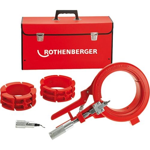 ROTHENBERGER Rocut 110 Set, 50/75/110mm Appareil à tronçonner et à chanfreiner les tubes en plastique 55035 NOUVEAU