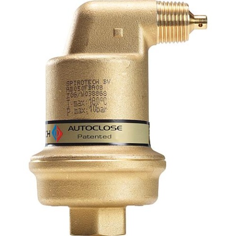 SPIROTECH Automatischer-Schnellentlüfter SpiroTop Solar AutoClose DN15(1/2)IG, aus Messing AB050FBA08 NEU