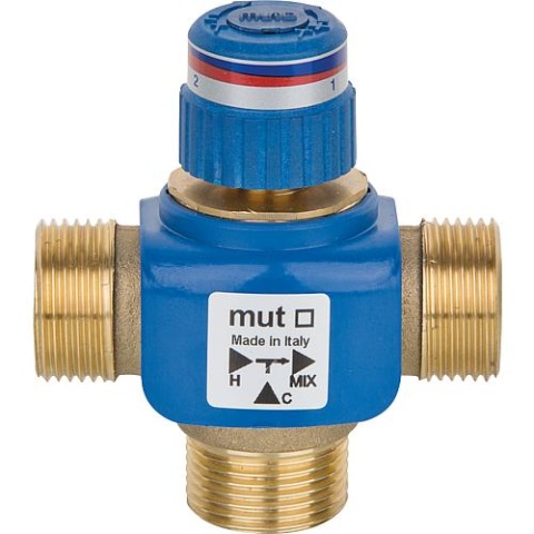 mut Válvula mezcladora termostática RAW Rango de ajuste 30-60 °C KVS 4, DN 25 (1") NUEVO