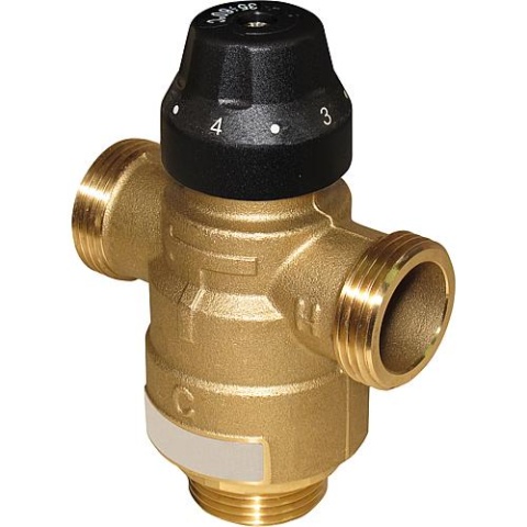 Evenes thermostatic mixing valve Easyflow type 726, DN20, 35-60 degC, kv 2.5 connections: External thread DN25 (1) New