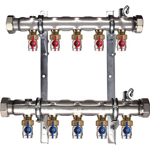 distributeur deau glycolée strawa 2 pour 7 circuits deau glycolée longueur 600 mm 52-053707 NOUVEAU