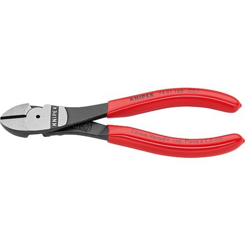 KNIPEX Kraft-Seitenschneider poliert Kunststoff überzogen Länge 160mm 74 01 160 NEU