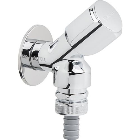 SCHELL Robinet pour appareil 1/2""chrome avec fermeture à glissière et aérateur de tuyau DIN-DVGW 33920699 NEUF