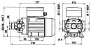 PIUSI Zelfaanzuigende roterende pomp type E 120 T, 400V/50Hz,750 Watt 100l/min max. 312000 NIEUW