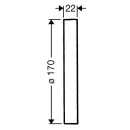 hansgrohe rozeta przedłużająca D=170 mm do baterii podtynkowych kompletne zestawy chrom z D=170 mm 13596000 NOWOŚĆ