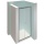 Hüppe Alpha 2 perfil de puerta batiente plata mate, cristal 5mm, 874-920mm NUEVO