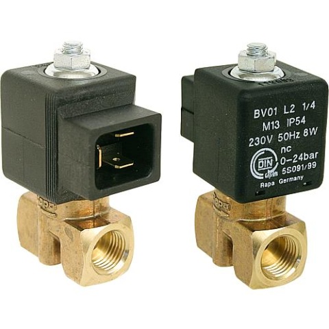 Rapa Oil Solenoid Valve BV 0.1 L 2 1/4"" 24 V AC NUEVO