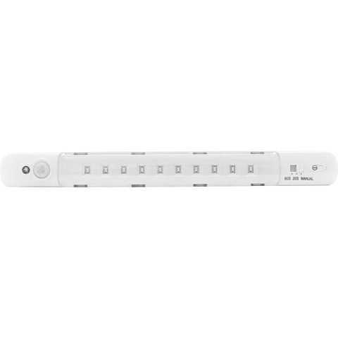 REV Tira de luz bajo el gabinete LED detector de movimiento, batería, blanco, 260mm,IP20 NUEVO