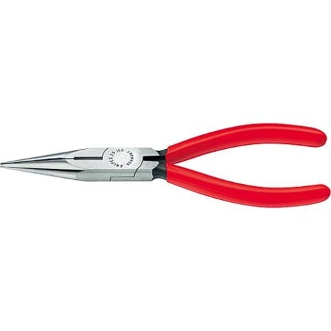 KNIPEX Flachrundzange mit Schneide poliert Kunststoff überzogen gerade Backen Länge 140mm 25 01 140 NEU