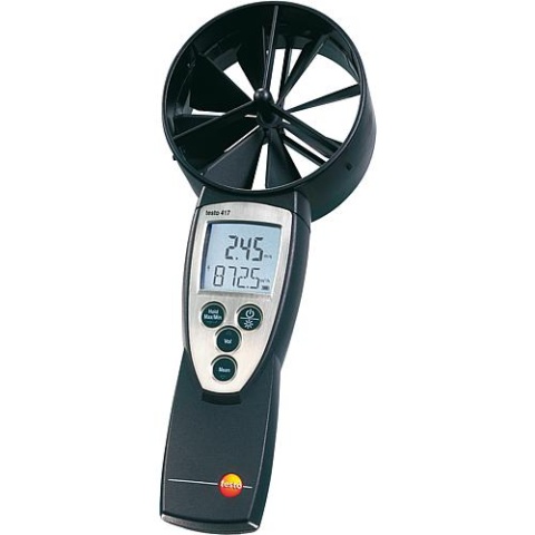 testo Windmeter 417 Set incl. trechter 0563 4171 NIEUW