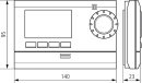 theben RAMSES 831 top Clock thermostat digital 24h/7d, holiday programme RAL 9010 white (battery version) 831 9 132 NEW