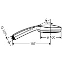 hansgrohe główka prysznicowa Croma 100 Vario 4 rodzaje strumienia Ø 100 mm chrom 28535000 NOWOŚĆ