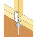 Piedini per pali LB, regolabili in altezza LB 60 x 165 zincati a caldo (tzn) (BG) 5701953404109 NUOVO