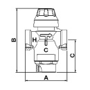 Evenes Thermomischer Easyflow Typ 720, DN15, 35-60°C,...